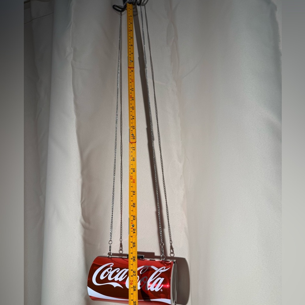 Coca-Cola Soda Can Crossbody Bag - Metallic Red Novelty Clutch - NWOT - Picture 8 of 14